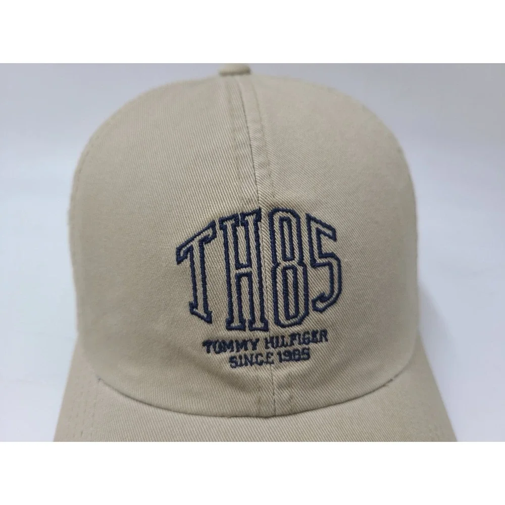 Youth‎ Tommy Hilfiger TH85 Adjustable Hat Cap Cotton Casual Logo Boy Girl Beige